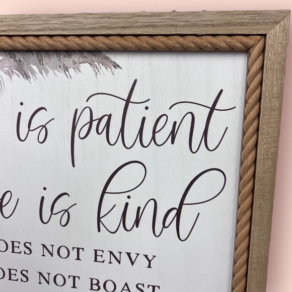 Love is Patient Sign - Picture 3 of 3
